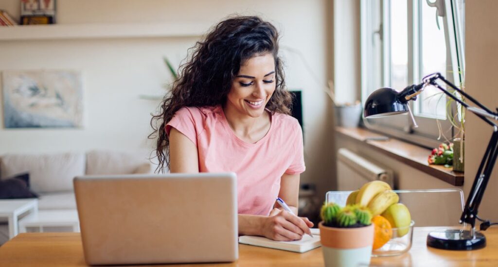 Certified Health Coach Planning Her Day