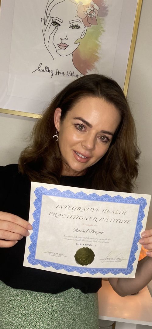 Rachel Draper IHP2 with Certificate